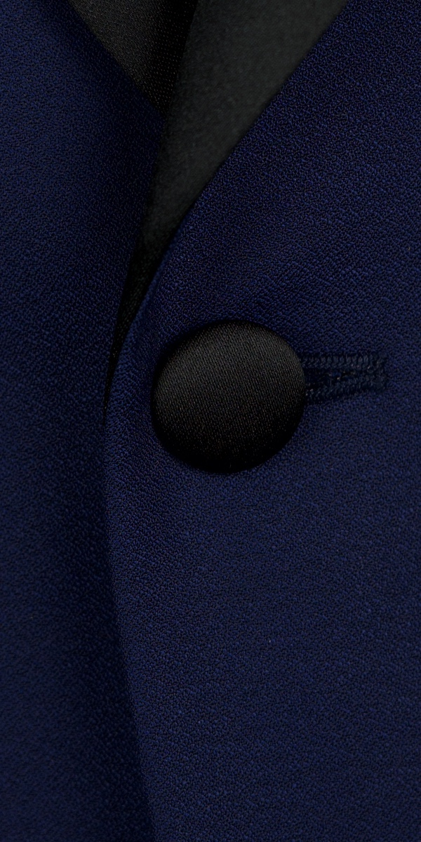 Navy Blue Dobby Shawl Tux
