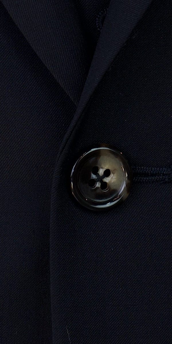 Silky Black Wool Suit