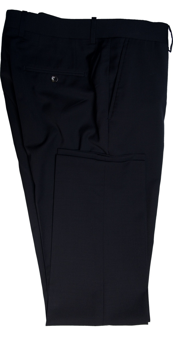 Silky Black Wool Suit