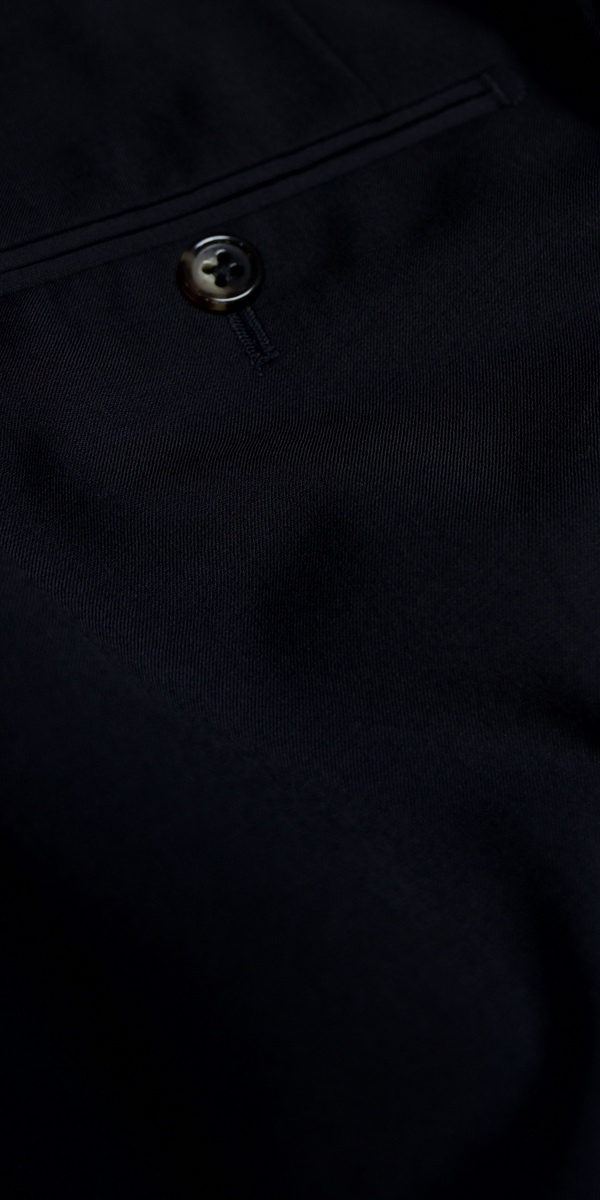 Silky Black Wool Suit