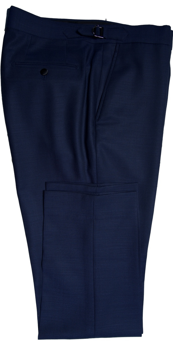 Tuxedo Birdseye Bleu Revers Pointe