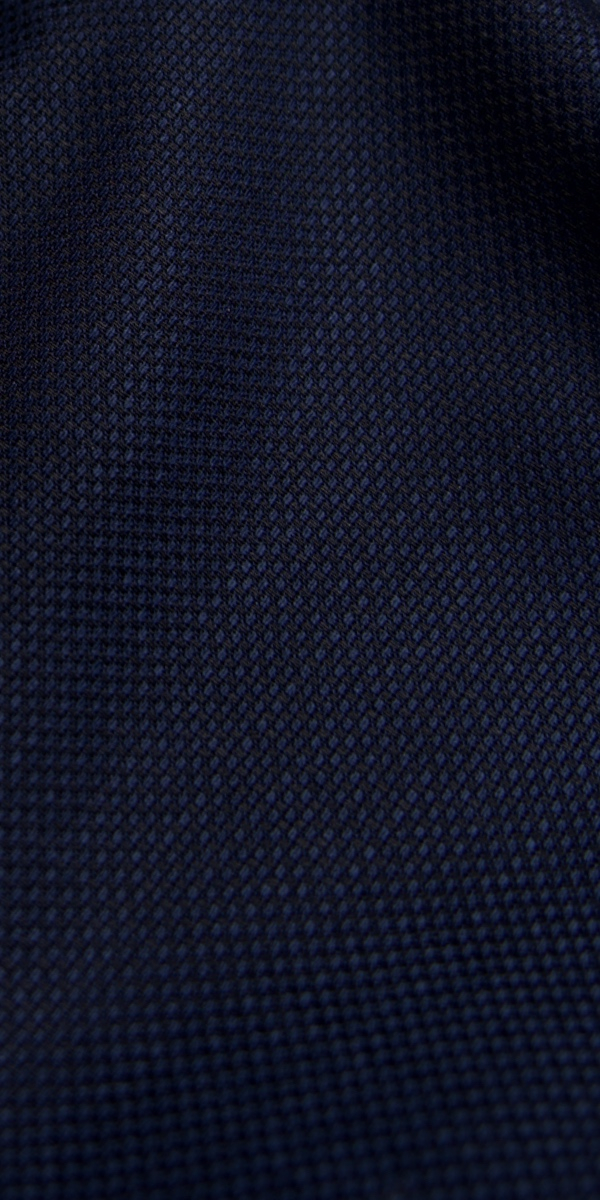 Tuxedo Birdseye Bleu Revers Pointe