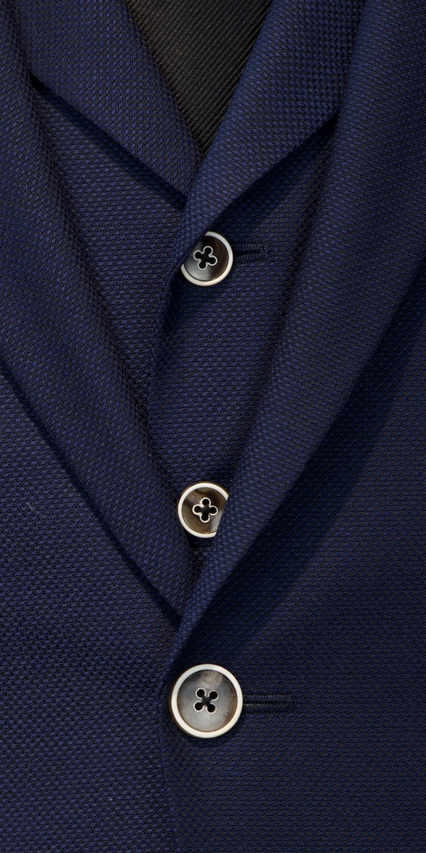 Blue Birdseye Wool Suit