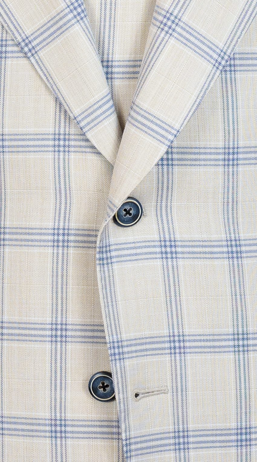 Cream Capri Windowpane Suit