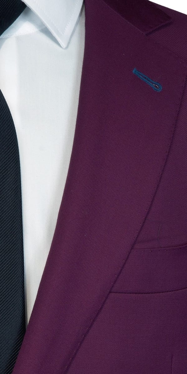 Purple Wool Suit