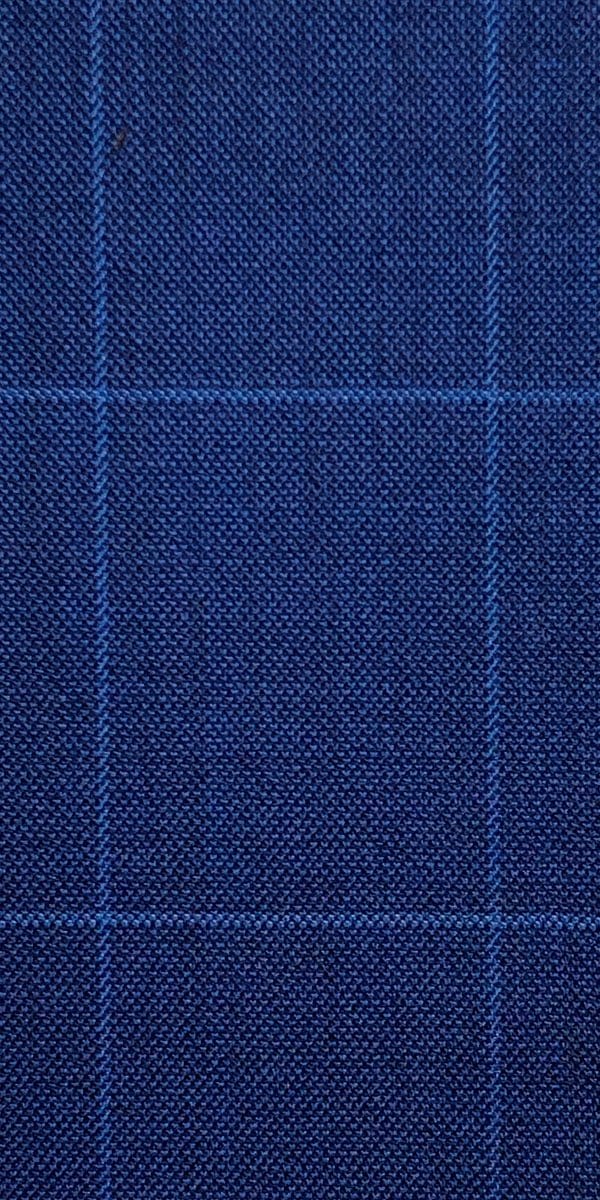 Complet Laine Carreaux Bleu Canvas