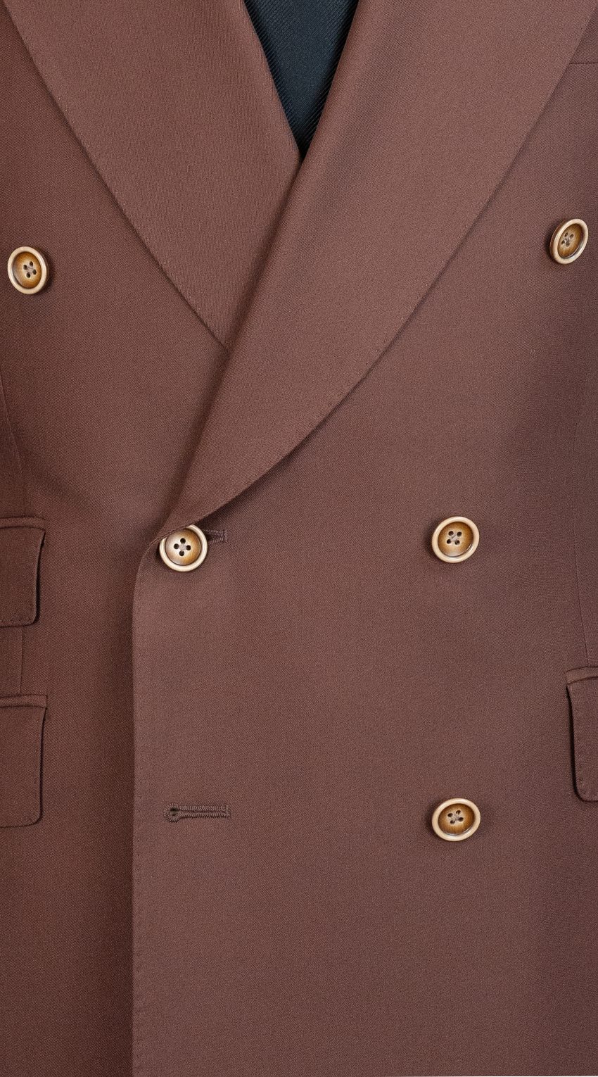 Complet Cannelle Double-Boutonnage