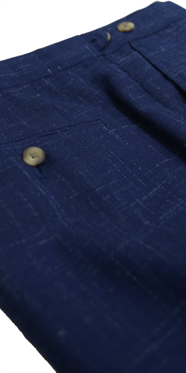 Complet Laine Bleu Canvas