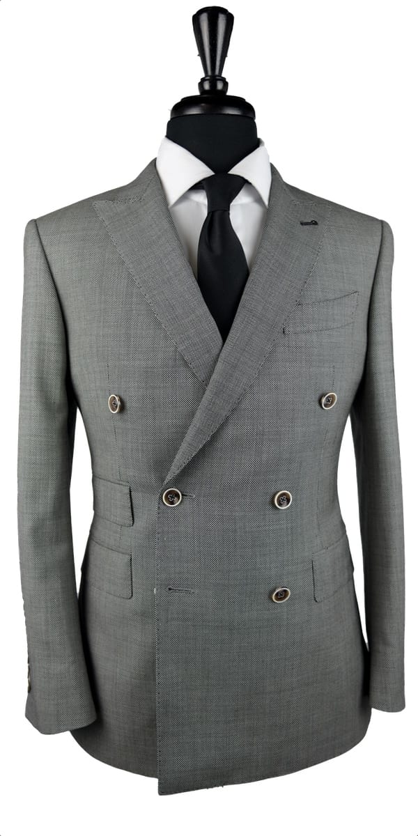 Complet Laine Birdseye Gris