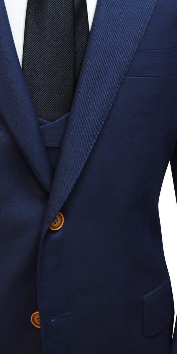 Complet Laine Bleu Foncé Classique