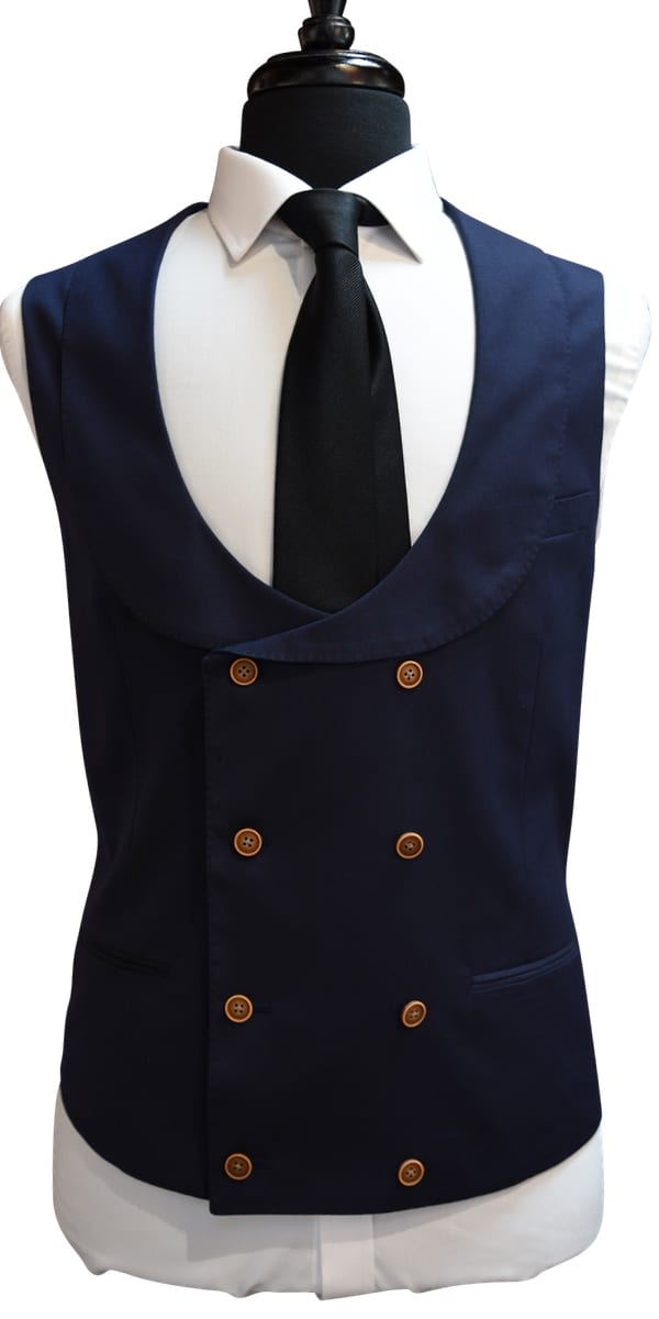 Complet Laine Bleu Foncé Classique