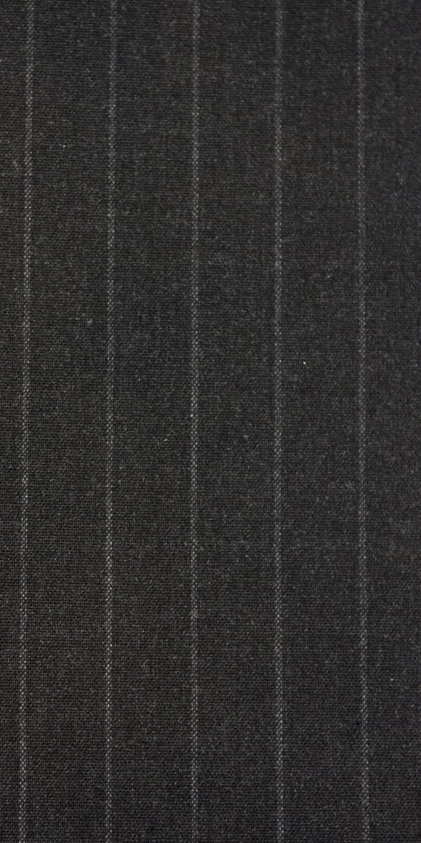 Charcoal Pinstripe Wool Suit