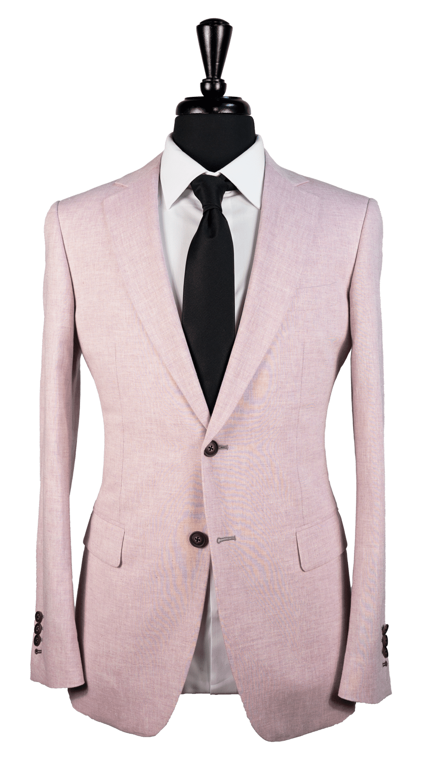 Blush Linen Blend Suit