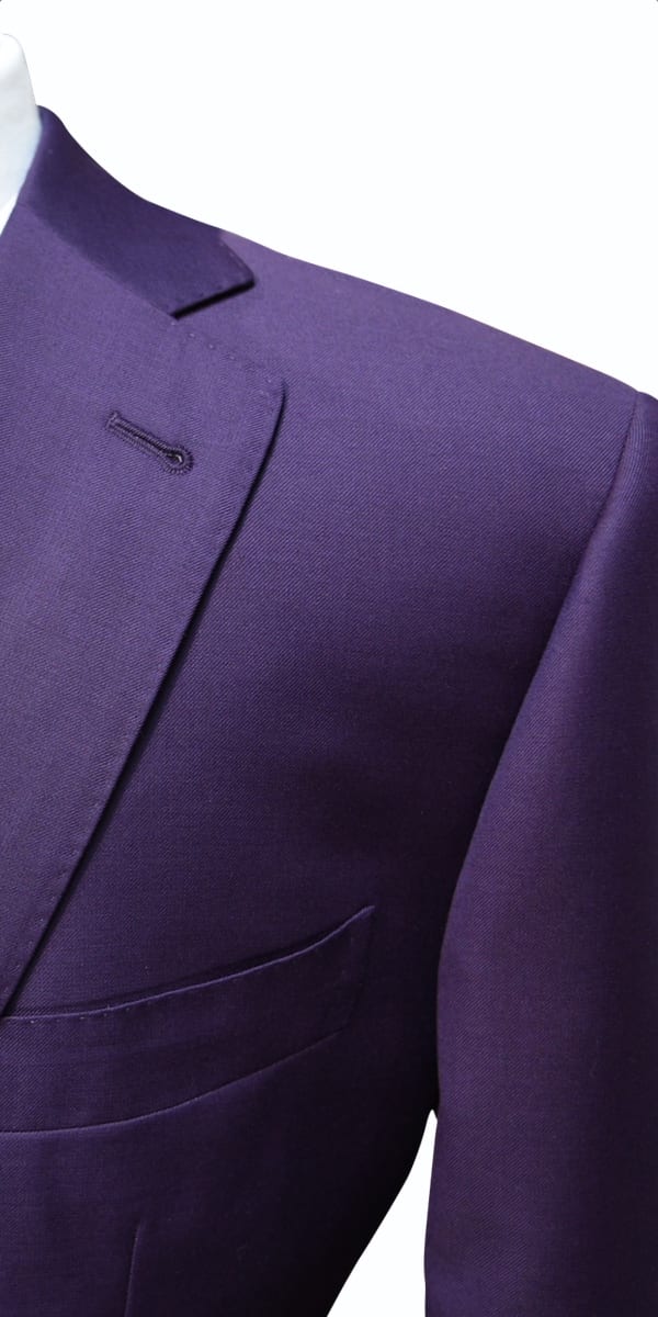 Eggplant Twill Wool Suit