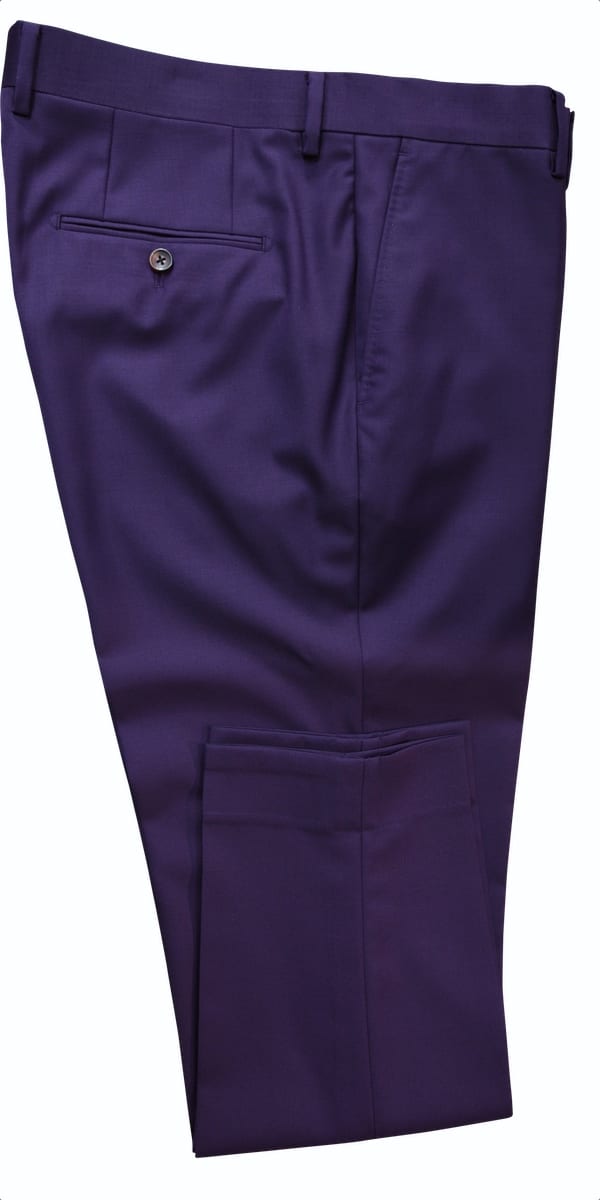 Eggplant Twill Wool Suit