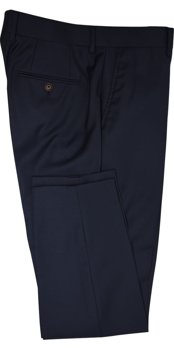 Dark Blue Birdeye Wool Suit