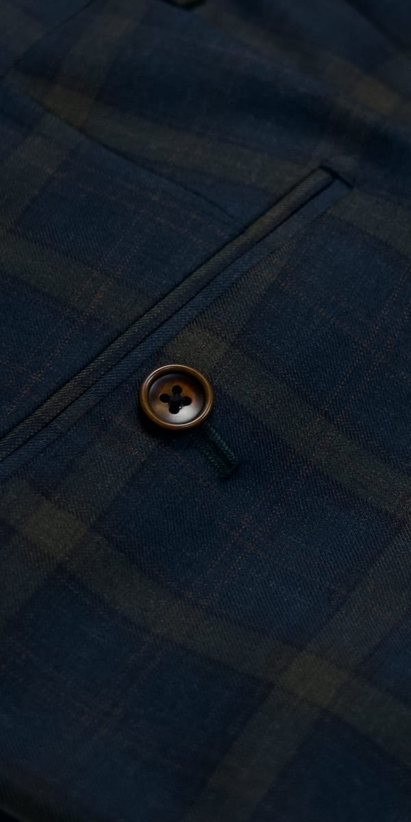Pine Green Plaid Wool Suit