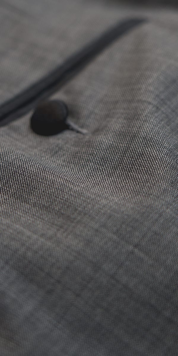 Classic Grey Sharkskin Wool Tuxedo
