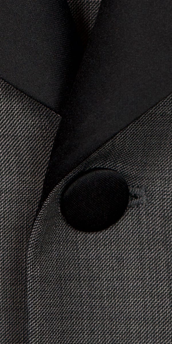 Classic Grey Sharkskin Wool Tuxedo