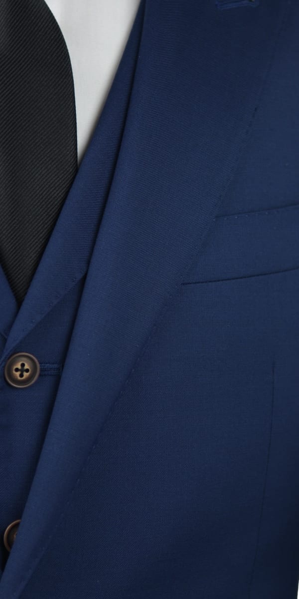 Oxford Blue Twill Wool Suit