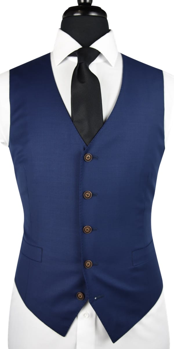 Navy Blue Wool Suit