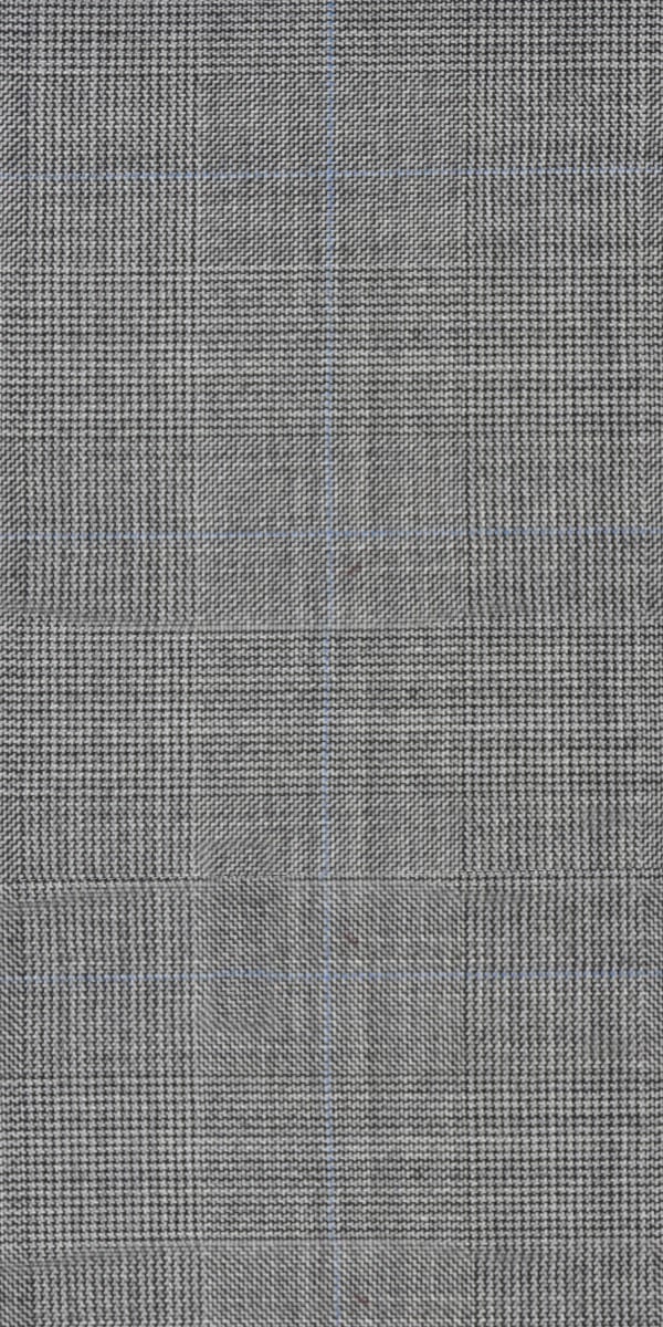 Grey Prince of Wales Wool Suit