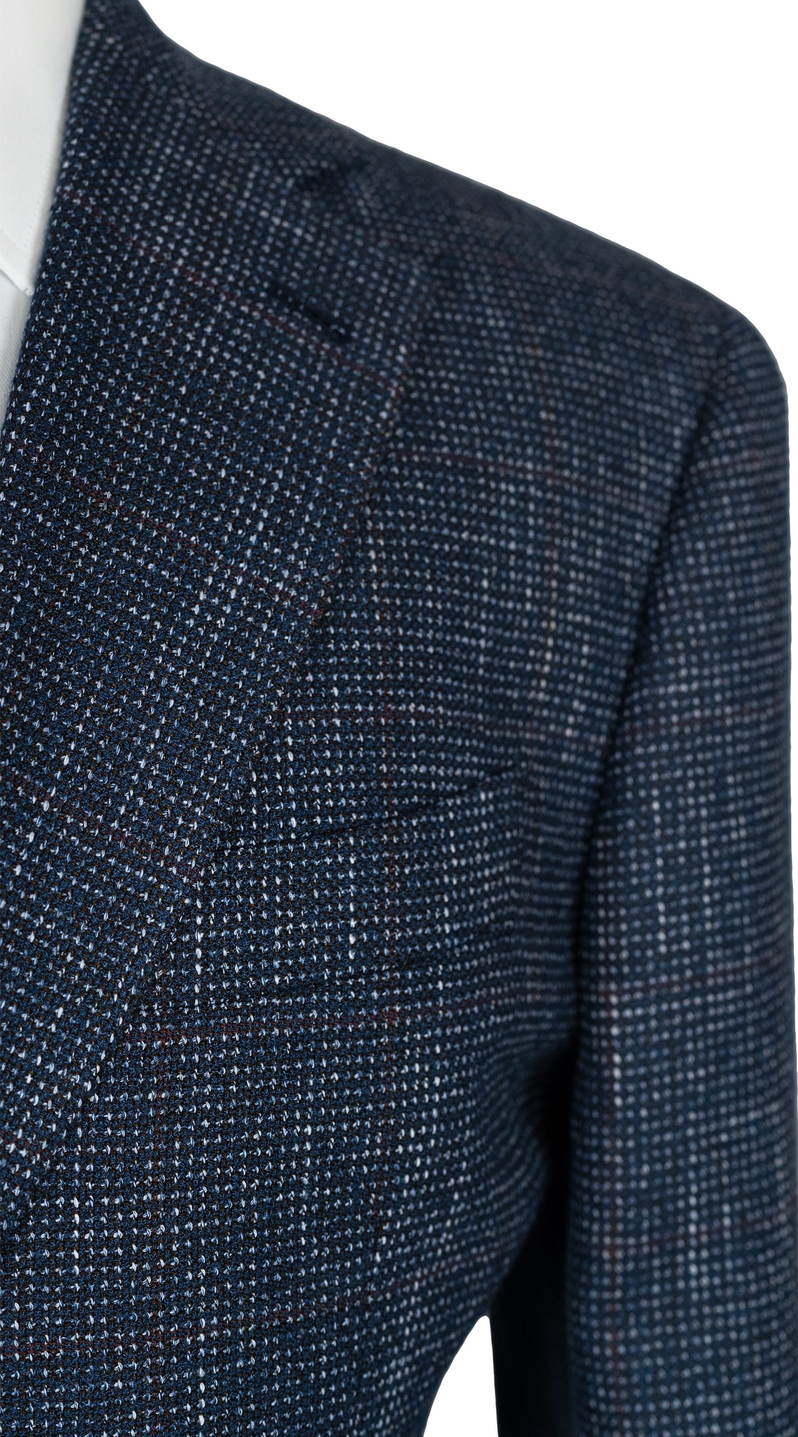 Blue Flecked Wool Suit