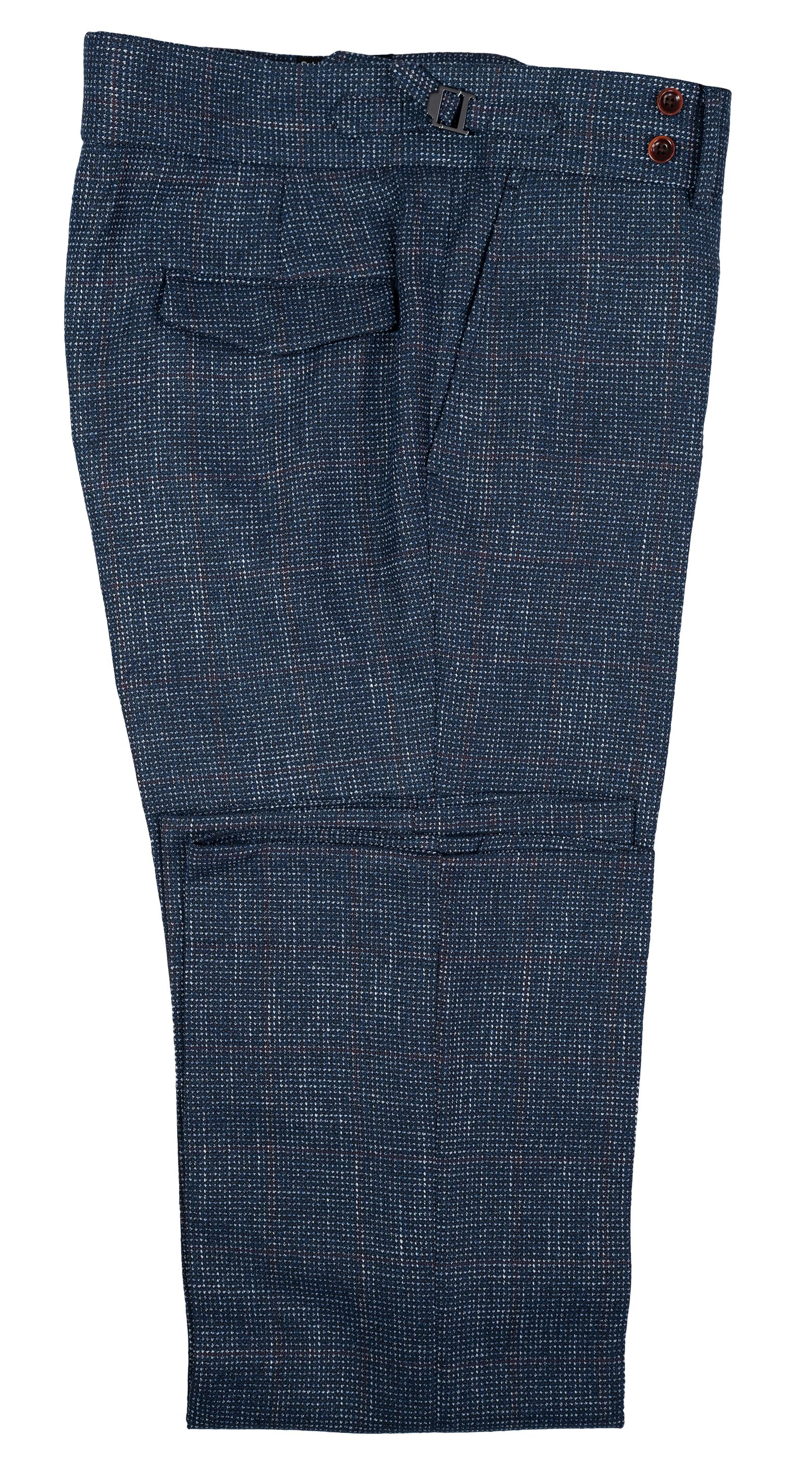 Blue Flecked Wool Suit