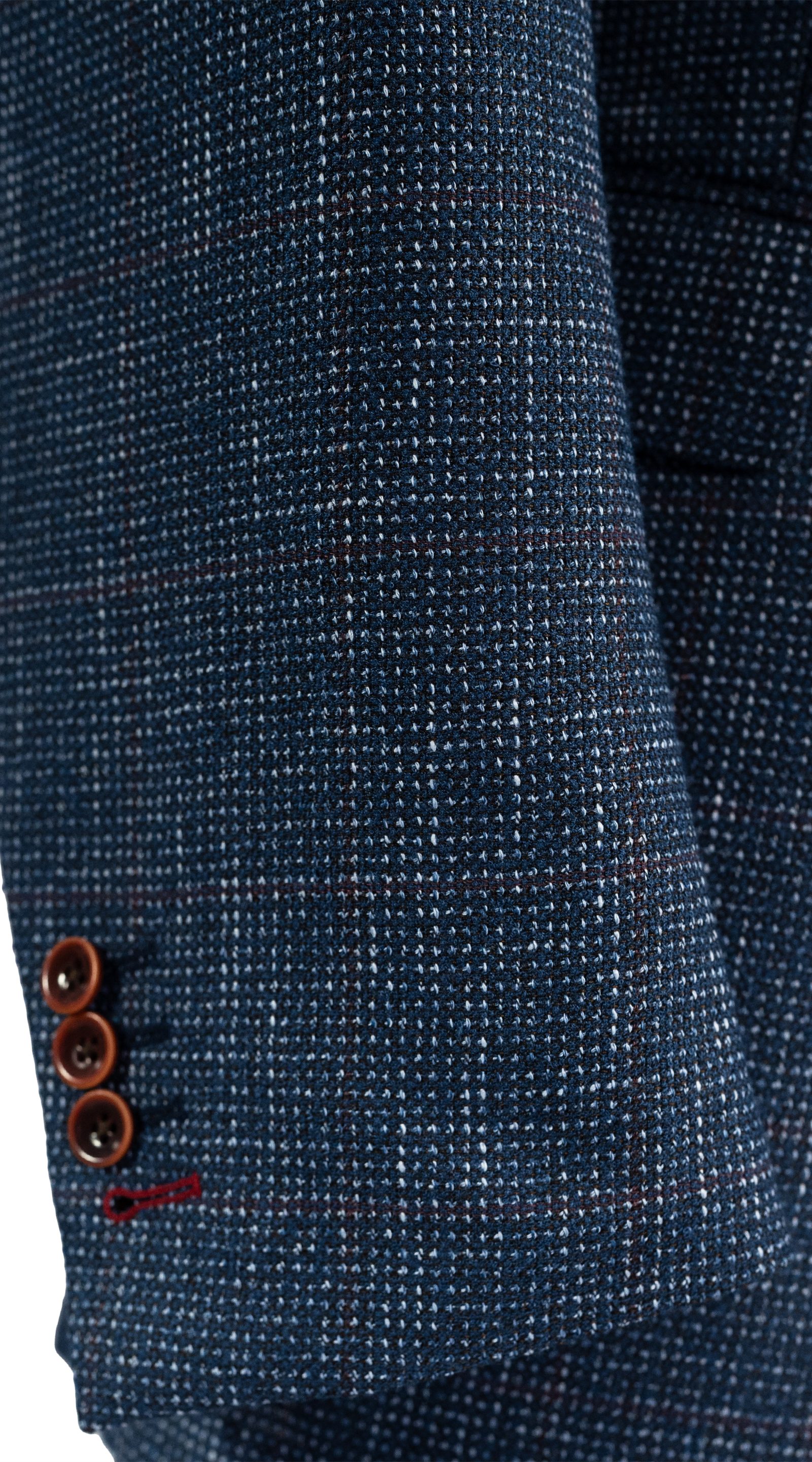 Blue Flecked Wool Suit
