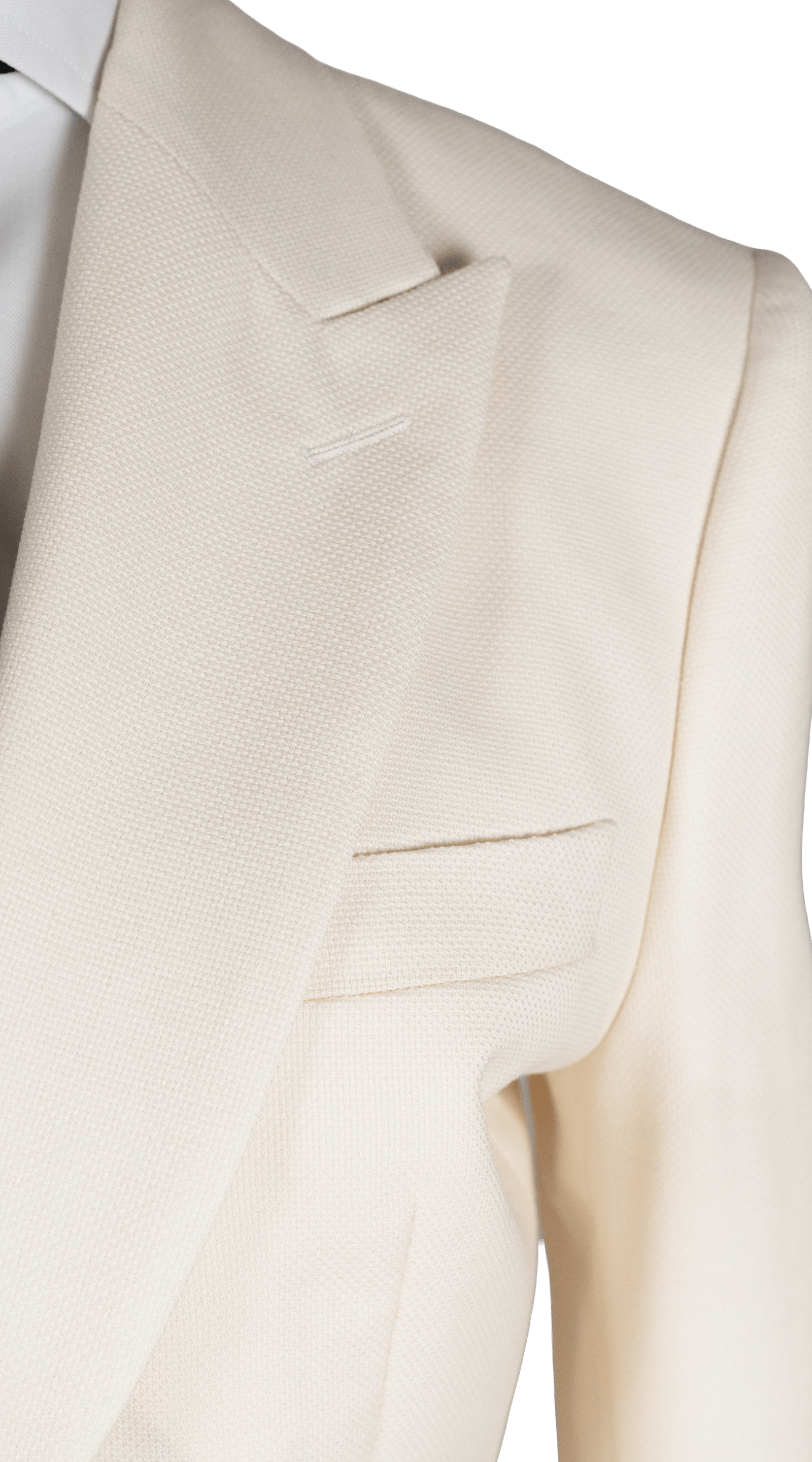Ivory Cream Hopsack Suit