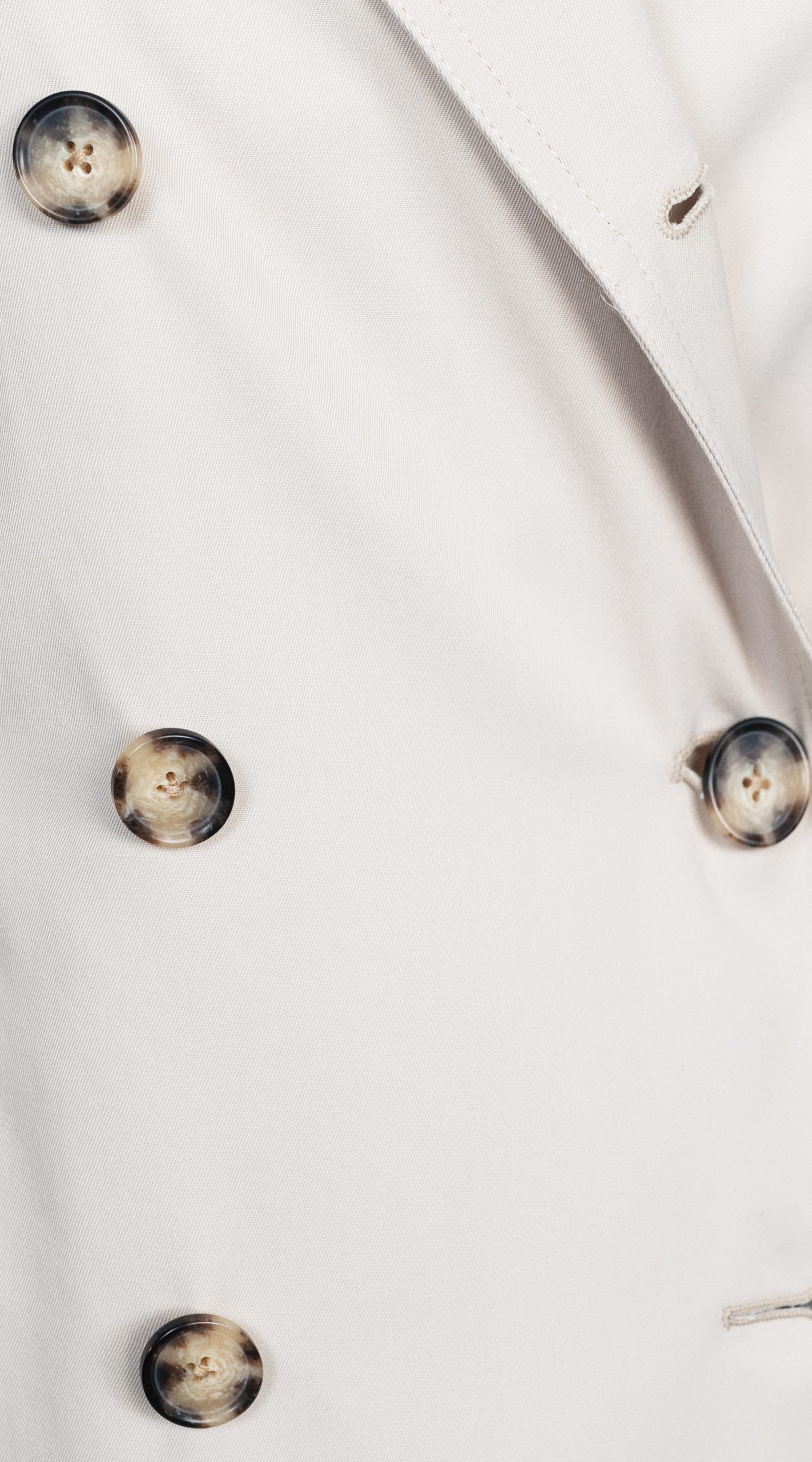 Beige Finch Short Trench Coat 
