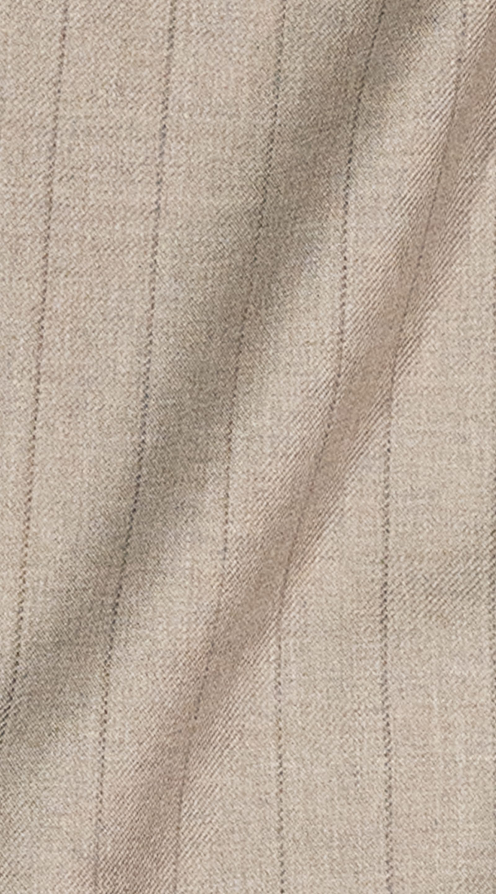 Complet Taupe Rayé Double Boutonnage