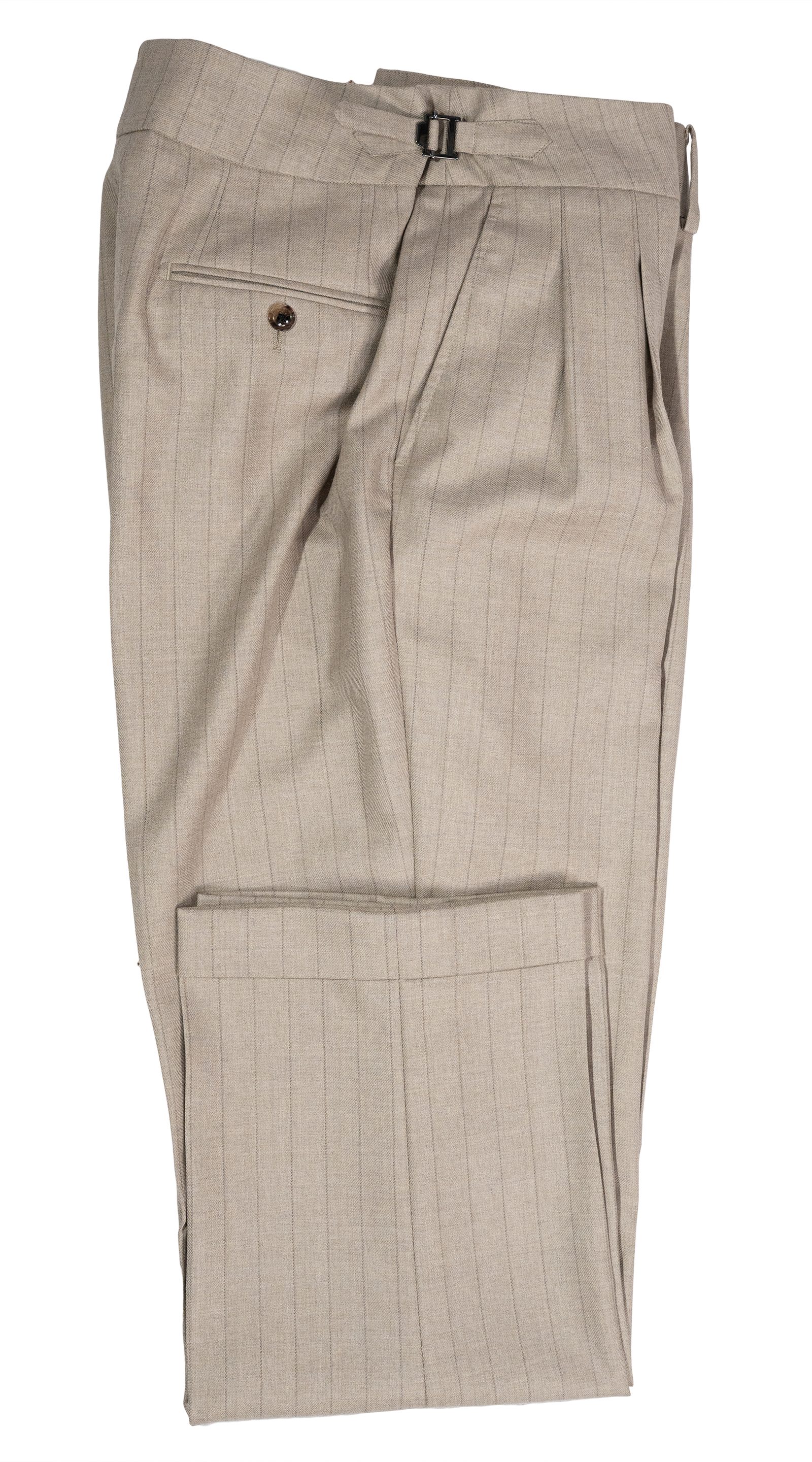 Complet Taupe Rayé Double Boutonnage