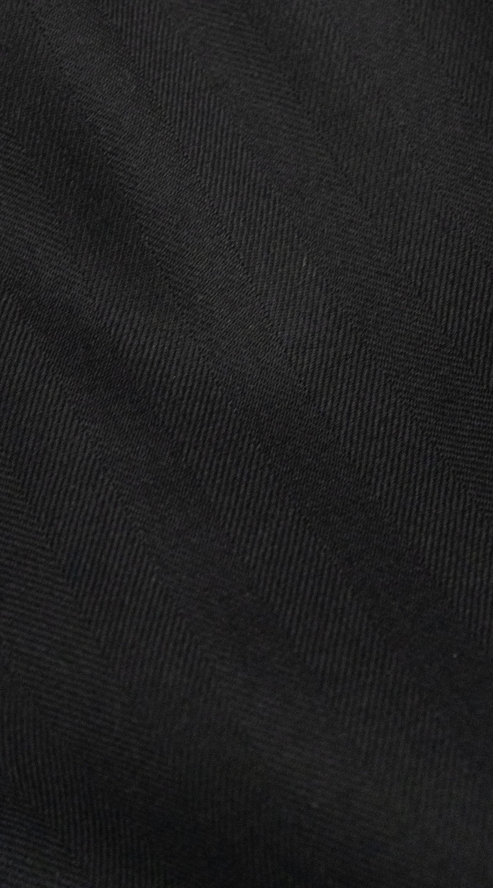 Black Herringbone Wool Suit