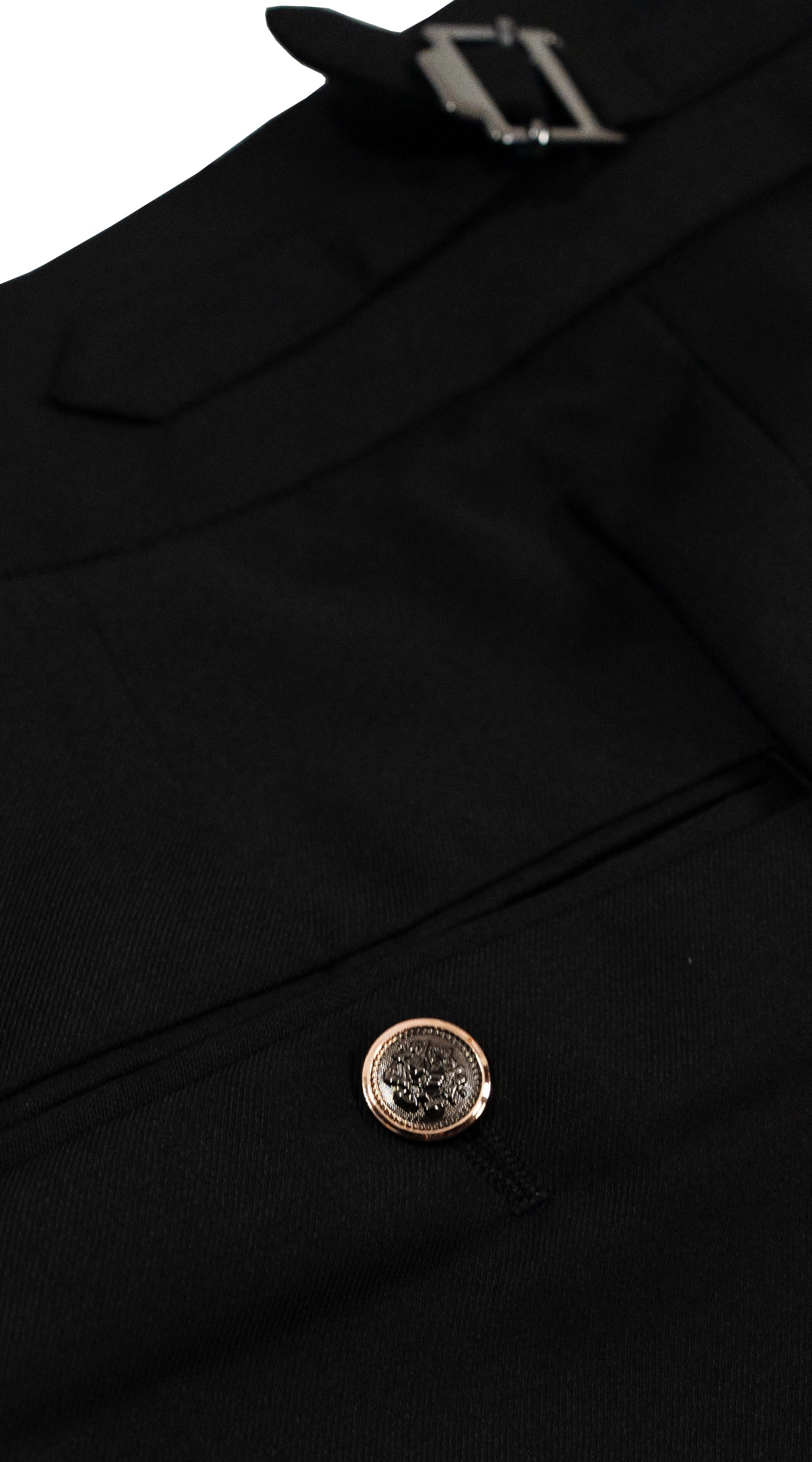 Complet Croisé Paisley Noir