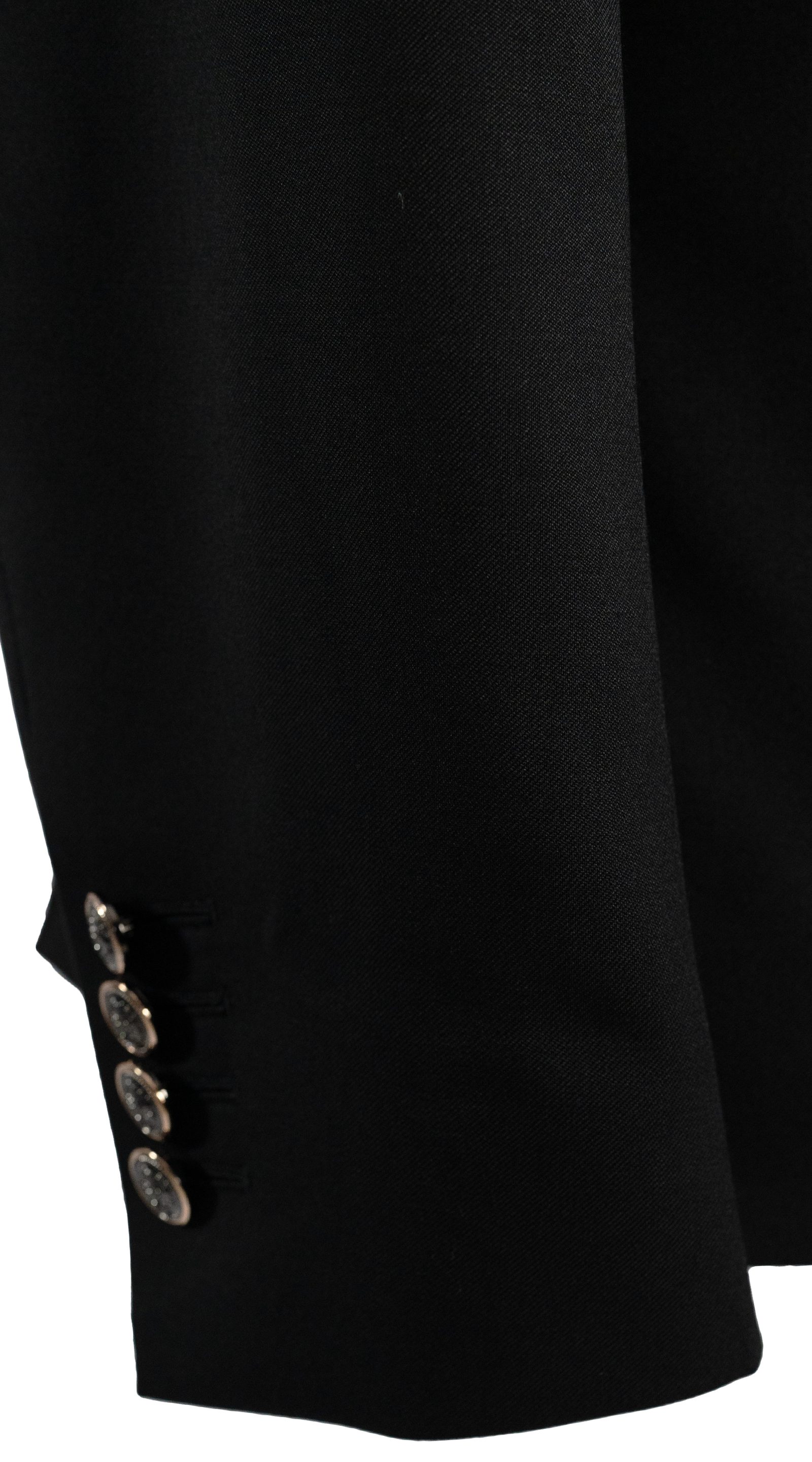 Complet Croisé Paisley Noir