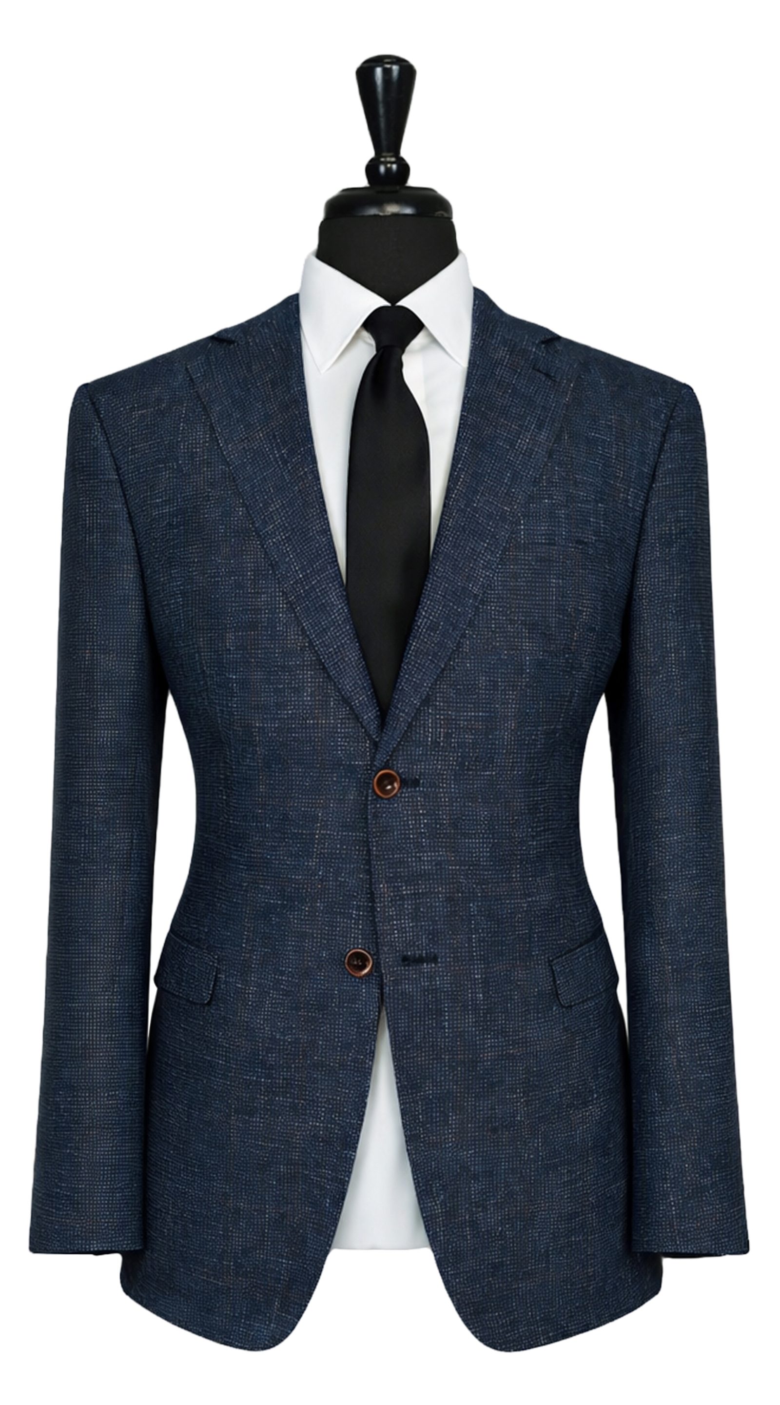 Blue Flecked Wool Suit