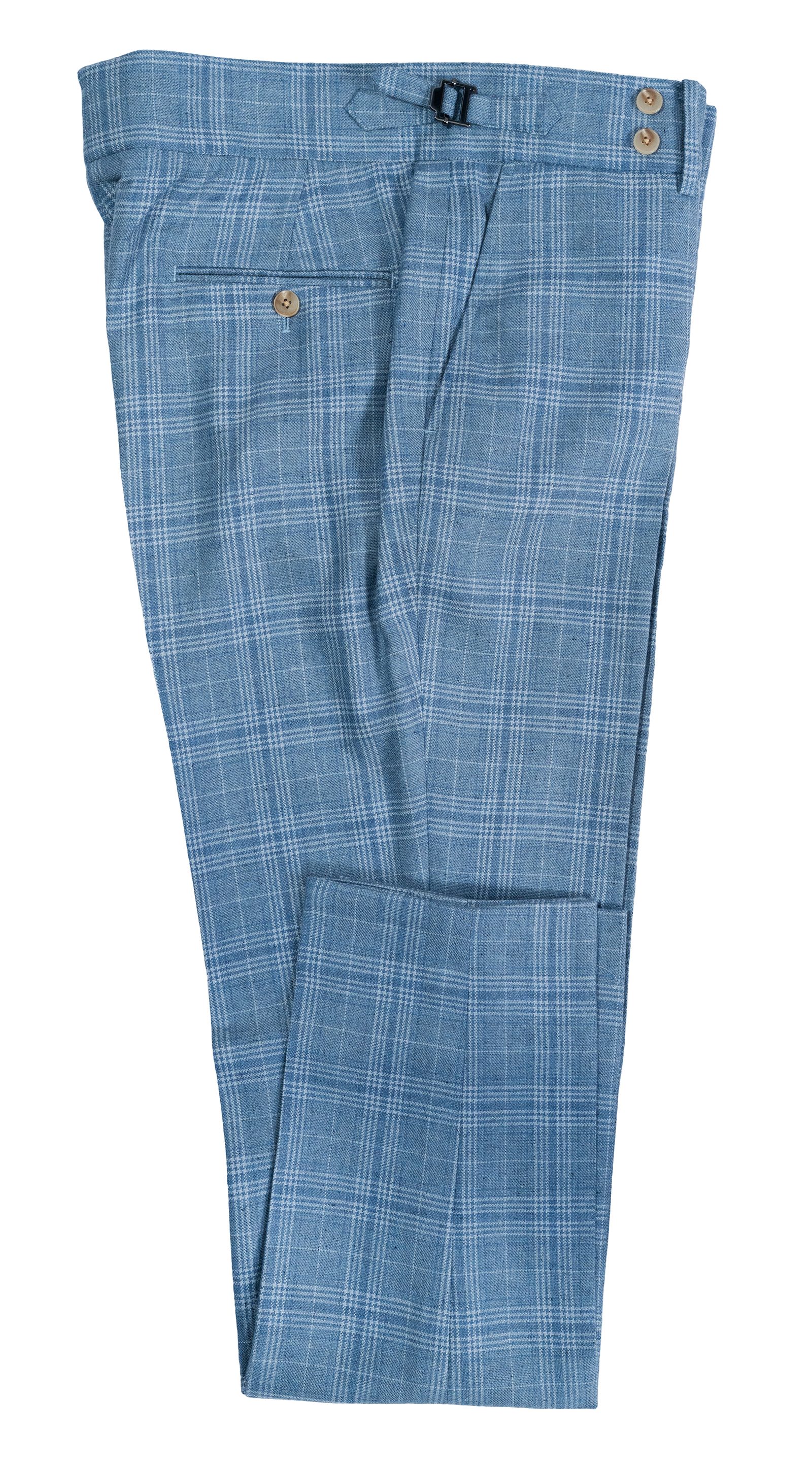 Blue Glen Plaid Wool Suit