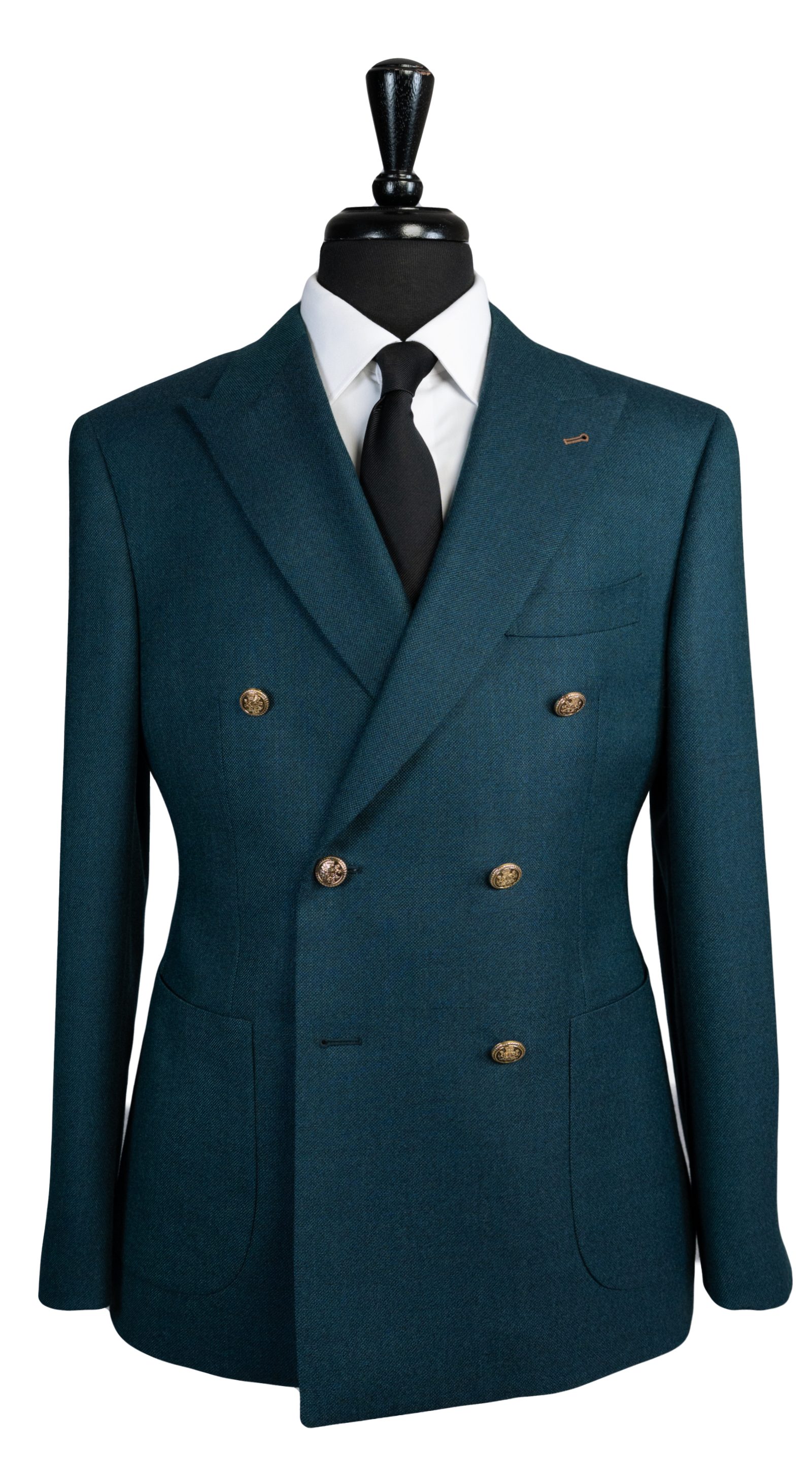 Teal Monarch Double-Breasted Suit