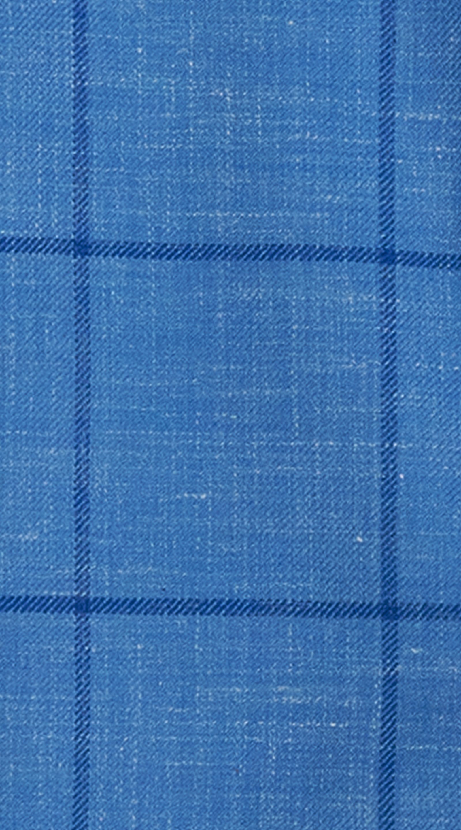 Blue Windowpane Three-Piece Suit