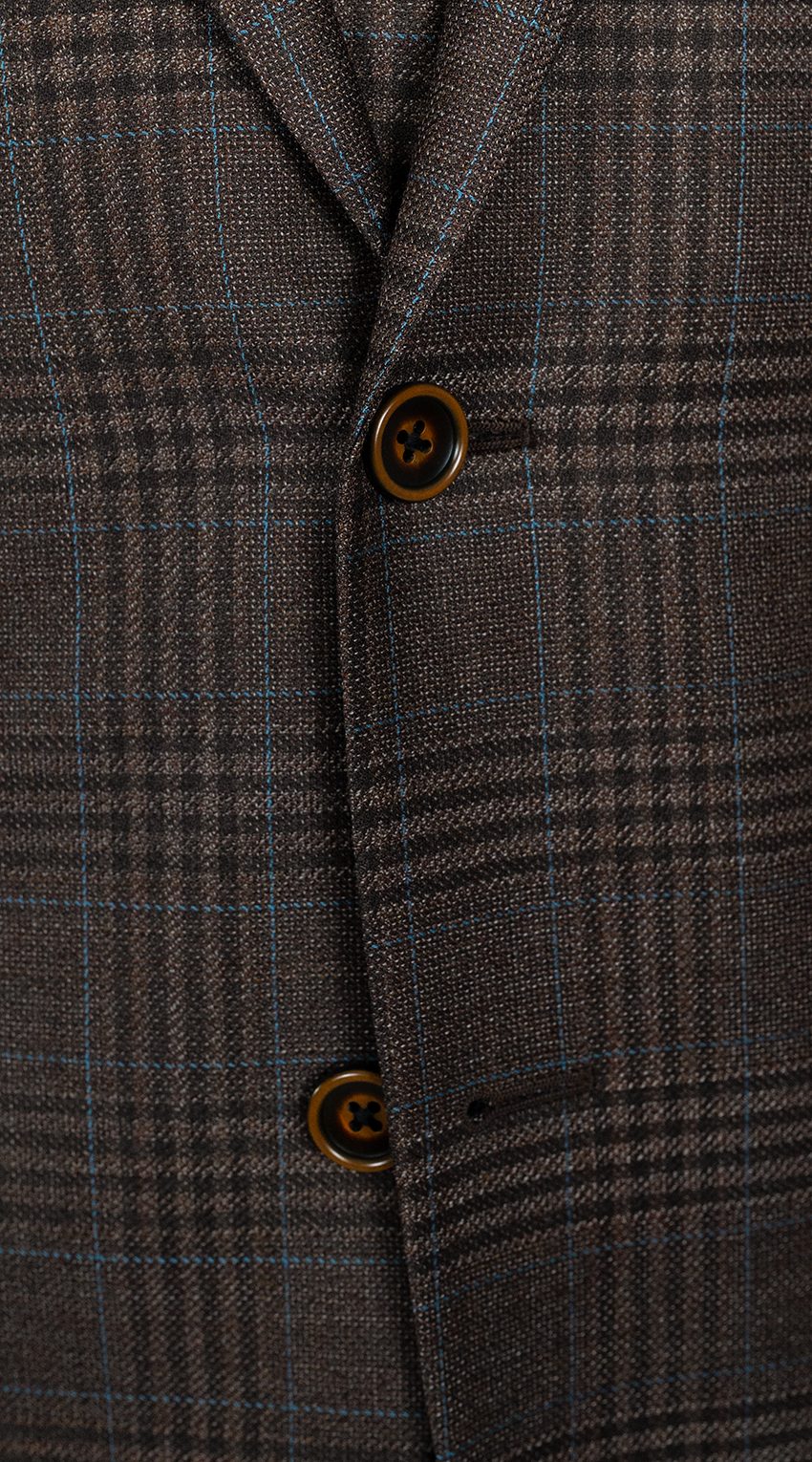 Complet Trois Pièces Glen Plaid Brun