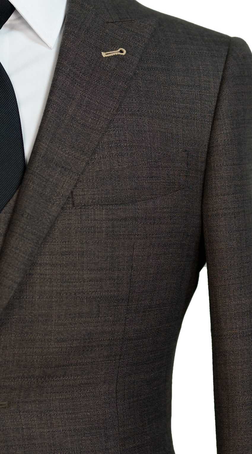 Complet Laine Marron Texture Terre