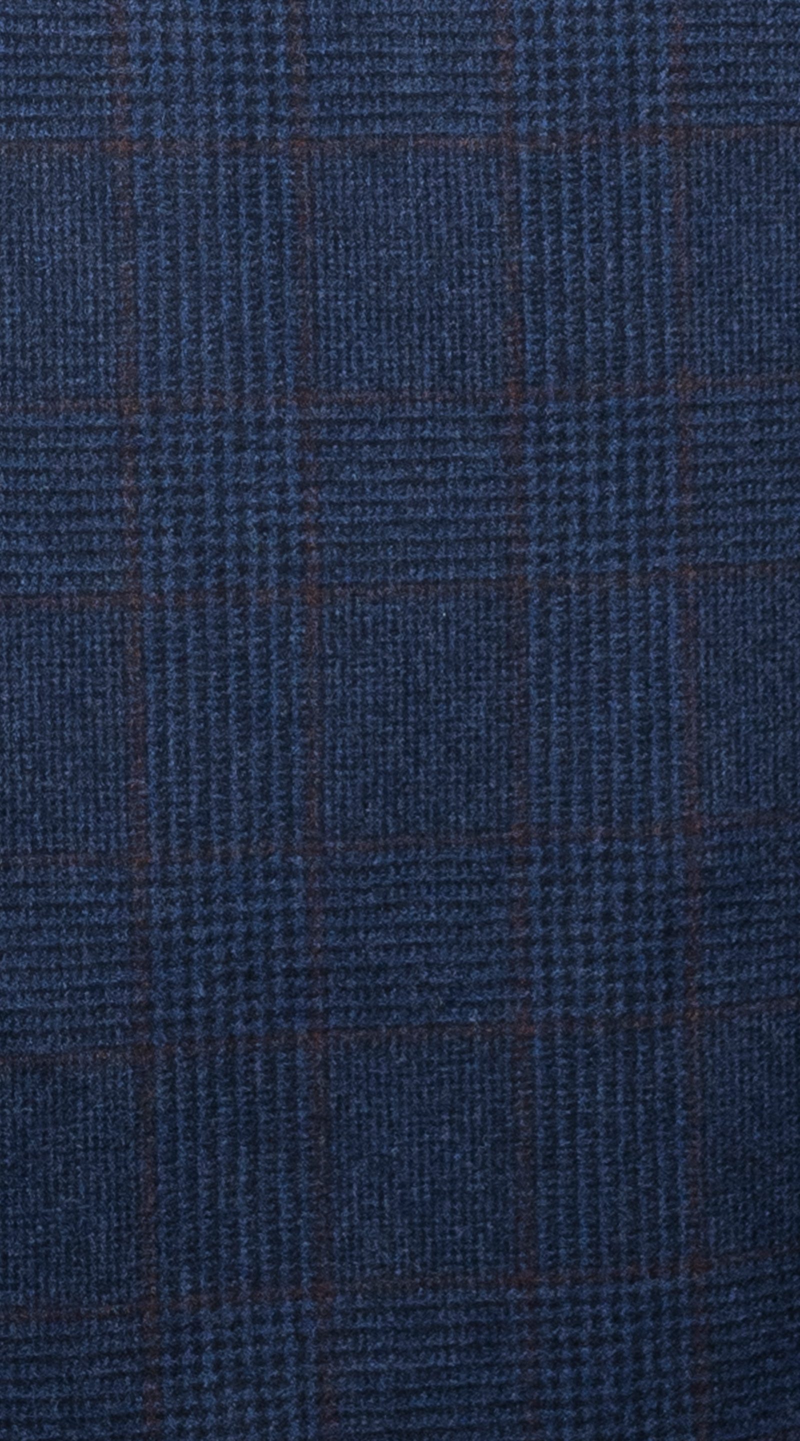 Manteau Croisé Carreaux Marine