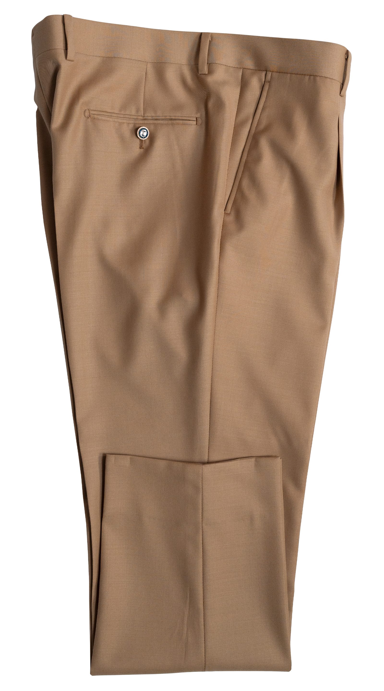 Caramel Double-Breasted Wool Suit