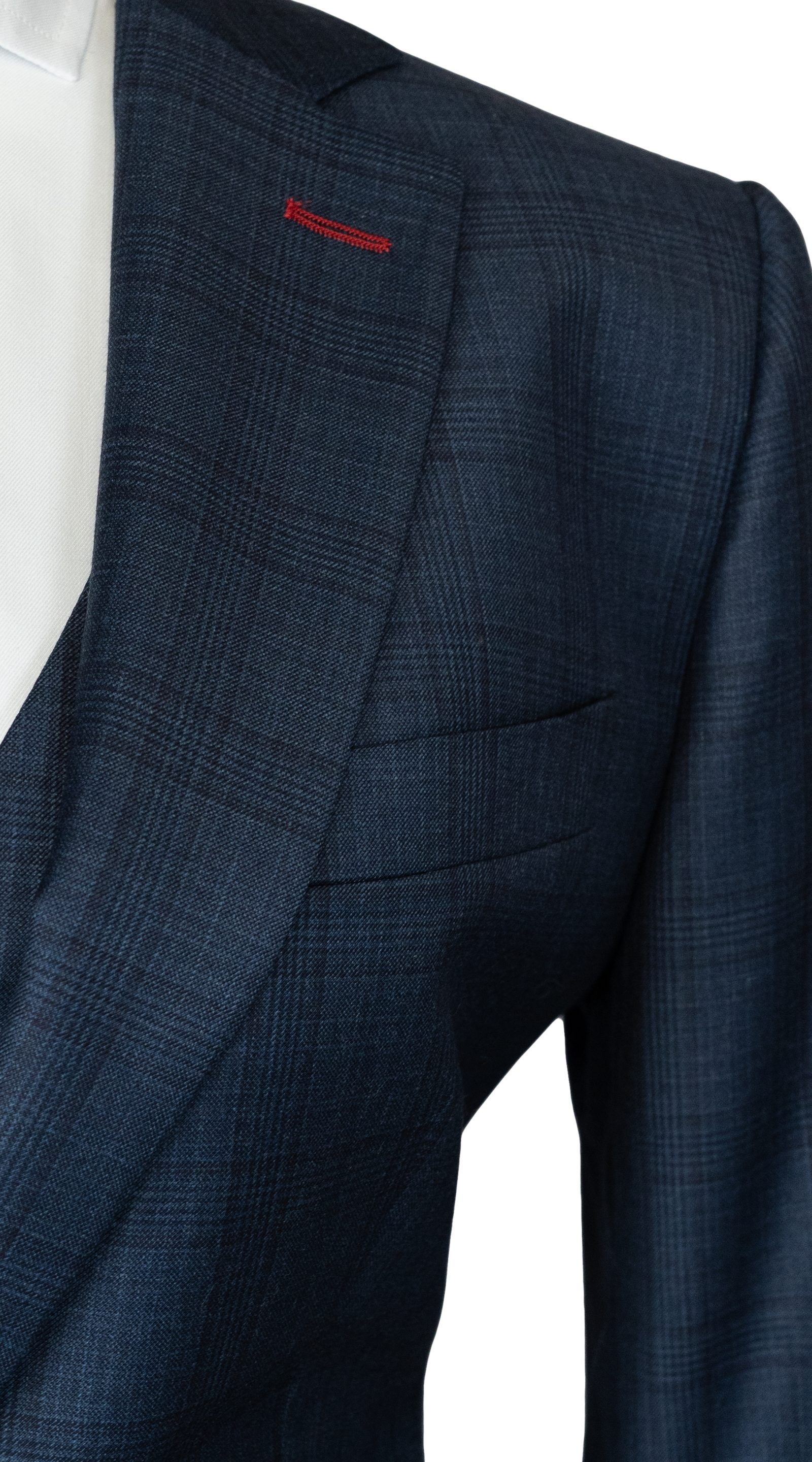 Celestial Blue Plaid Suit