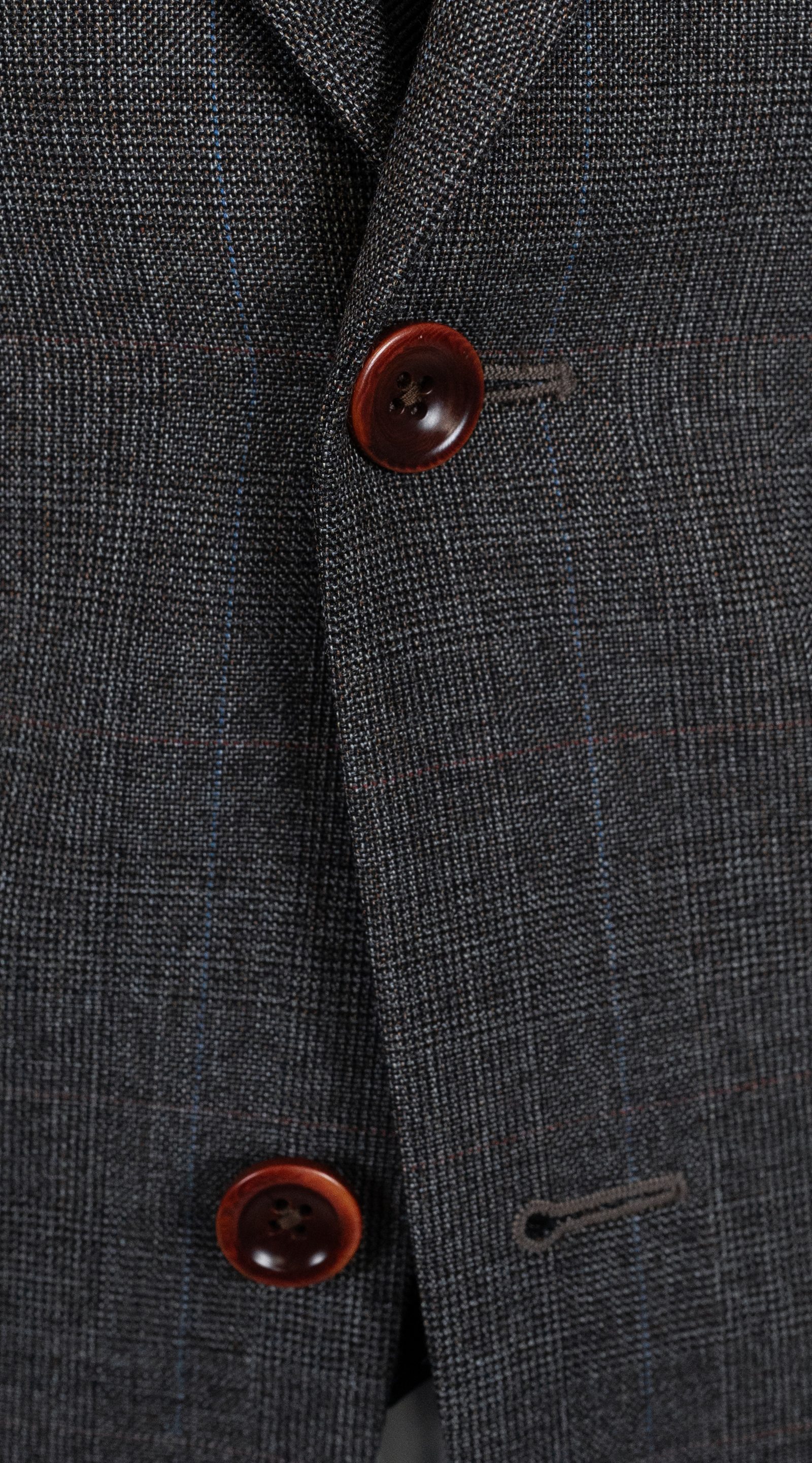 Charcoal Brown Glen Plaid Suit