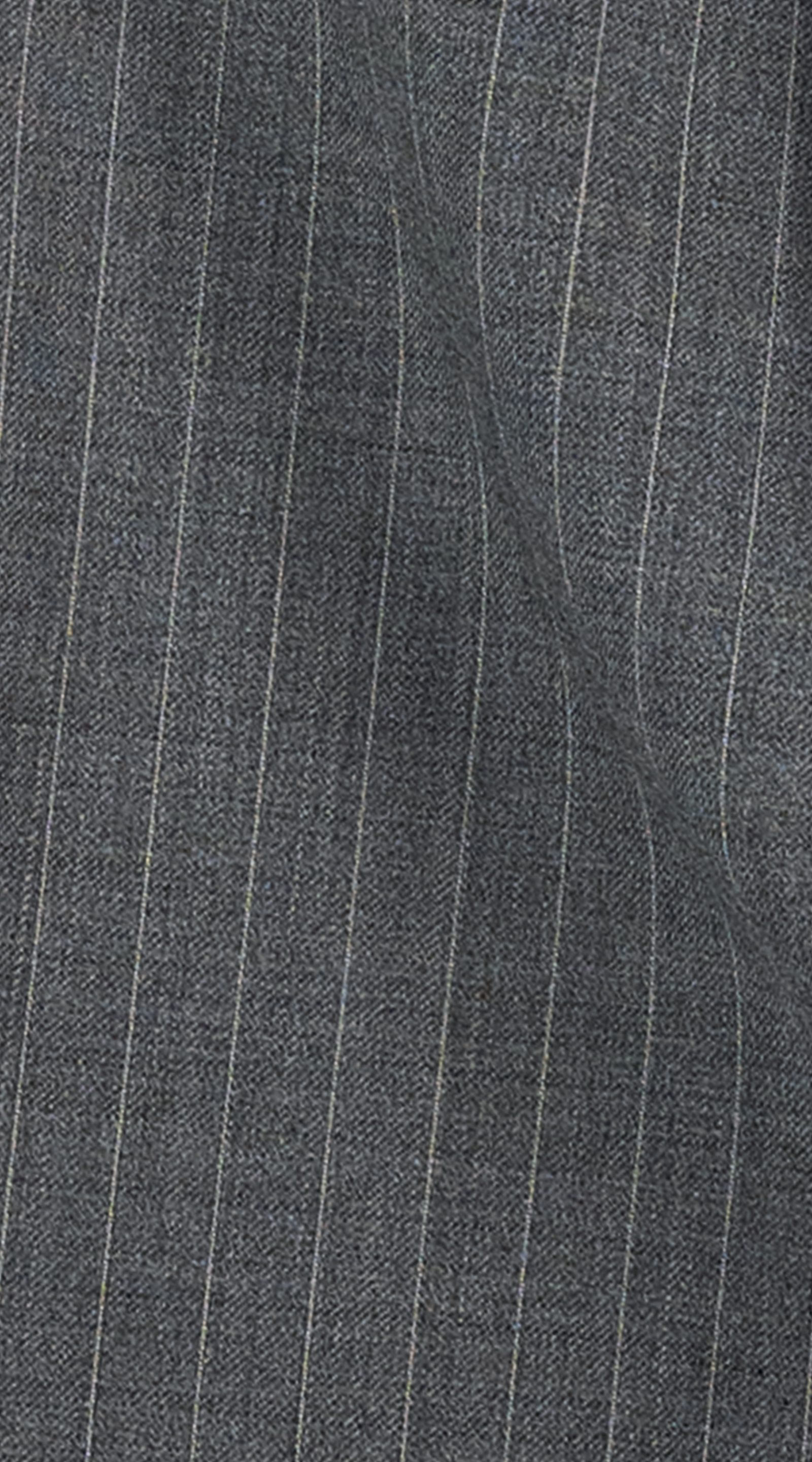 Charcoal Pinstripe Wool Three-Piece Suit