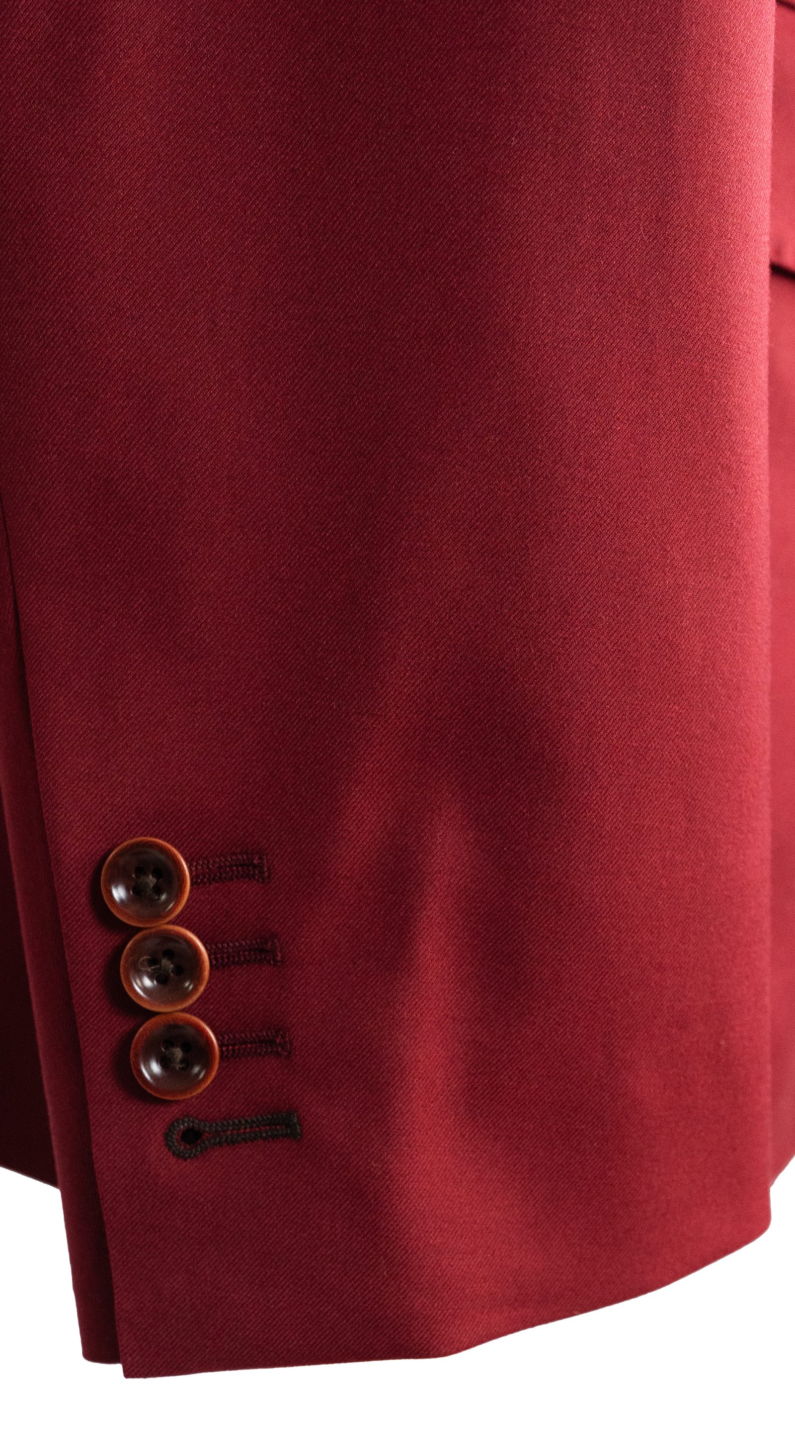 Complet Croisé Rouge Cramoisi