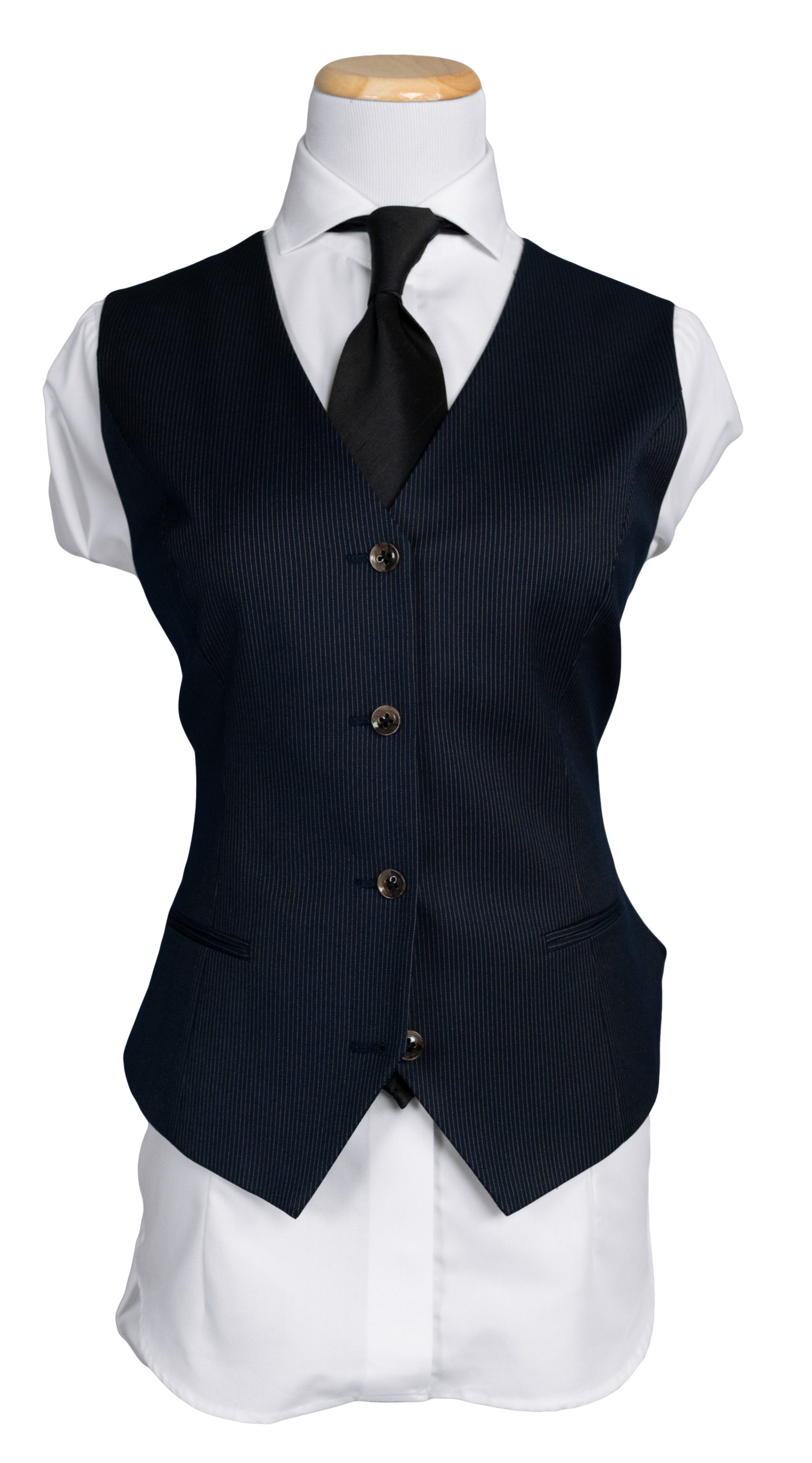 Dark Navy Pinstripe Suit