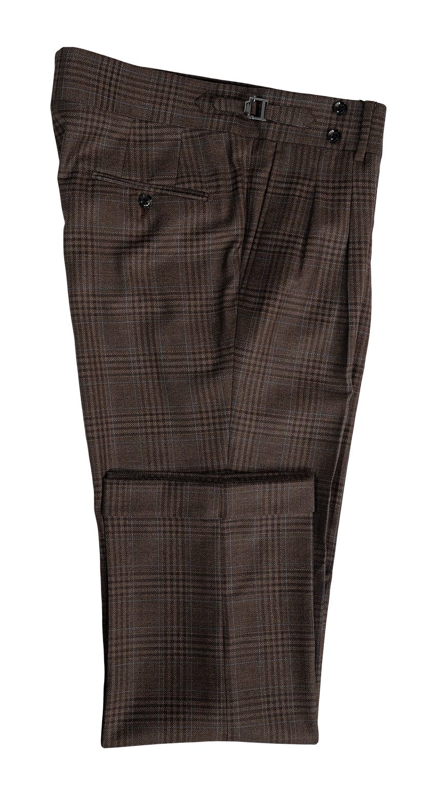 Costume Croisé Carreaux Glen Espresso